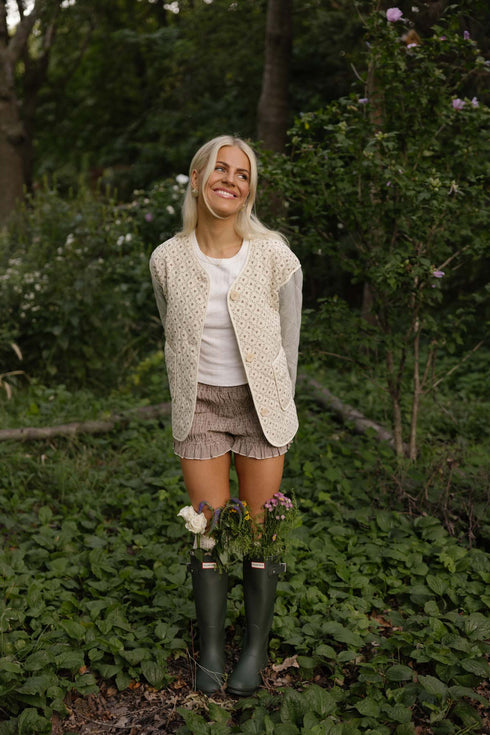 Marlowe Gingham Shorts // Brown